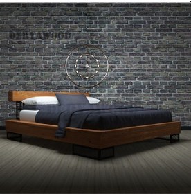 Resim Noz Doğal Ağaç Karyola Tek Kişilik-120x200 Cm- Açık Ceviz Renk 