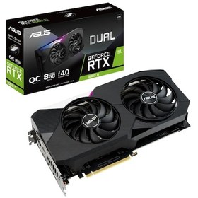 Resim Asus NVIDIA GeForce RTX 3060 Ti Dual V2 OC Edition LHR DUAL-RTX3060TI-O8G-V2 8 GB GDDR6 256 Bit Ekran Kartı 