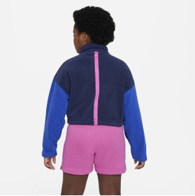 Resim Nike kız çocuk kısa polar sweatshırt oversıze crop (yetişkin s bedene uygun) 