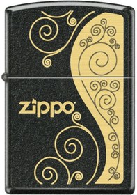 Resim Zippo Çakmak 6251 Elegance Design Black Matte Finish Lighter 