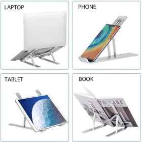 Resim Gn-17 Alüminyum Kasa Dizüstü Bilgisayar Standı Katlanır Çantalı Tablet ve Telefonla Uyumlu 