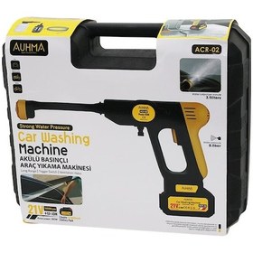 Resim Oto - Araç Yıkama Makinesi Şarjlı - Yedek Bataryalı 180w - 19000 Rpm -13000 Mah - 21v -5mt Hortum- 0.8bar Acr-02 4741 