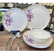 Resim Roy King HRN 23032 Purple Flower 24 Parça Yemek Takımı 