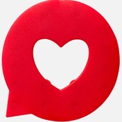 Resim Diaqua Küvet İçi Paspas 5li Love Kırmızı 