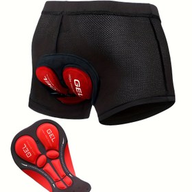 Resim Erkekler için Kalın Jel Dolgulu Bisiklet Şortları - Hızlı Kuruyan Nefes Alabilir Yüksek Esneklikte /Elastane Karışım, File Tasarım ve Ergonomik Fitli Arazi, Dağ Sürüşü, İzleme Sporları İçin Mevsimsel Atletik Külotlu Rahatlık Sağlayan, Şık Şekilde Oturma ve Havalandırma Teknolojisi (Yetişkin & Geniş Boyut Seçenekleri) Uzun Süreli Tur Ve Zor Çalışmalar İçin Ideal 