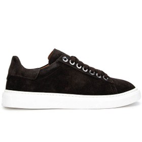 Resim Tamer Tanca Erkek Hakiki Deri Kahverengi Süet Sneakers & Spor Ayakkabı 