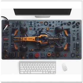 Resim 70x30 Cm Formula Yarış Arabası Tasarımı Kaydırmaz Taban Speed Yüzey Oyuncu Mouse Pad Gaming 