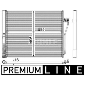 Resim KNECHT AC568000P Klima Radyatörü (655×497×16) (Kurutuculu) Alpına B6 B7 Bmw 7 (F01 F02 F03 F04) 750 I 08-15 (Eno:8Fc351309151) 