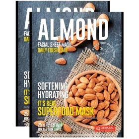 Resim Dermal It's Real Super Gıda Maskesi Badem 25 G 2'li Set 