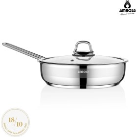 Resim Ambos Saphire Paslanmaz Çelik 22 cm Cam Kapaklı Tava 