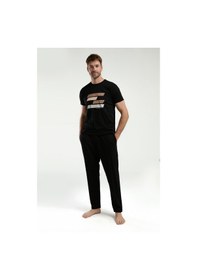 Resim Arnetta Erkek Siyah Pijama Takımı Ar3336-s-v2 Siyah 