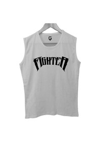 Resim Top Glory Fighter Baskılı Kolsuz Sporcu T-shirt Tank Top Sporcu Fitness Atlet 