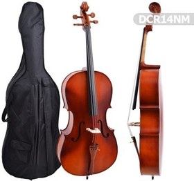Resim Dominguez DCR14NM Çello - 1/4 (Eğitim - Başlangıç Seviyesi) | Gül Ağacı (Rosewood) Görünümlü Bitiş, Abanoz Klavye ve Burgular, Küçük Müzisyenler İçin Ergonomik Ölçü | Uyum: 1/4 (Çeyrek Boy) Çello 