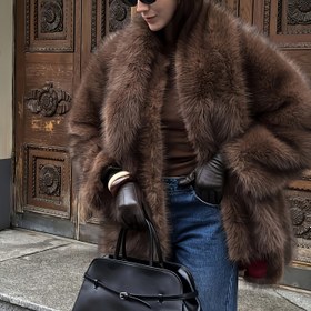 Resim Kadınlar İçin Şık ve Rahat Uzun Kollu, Atkı Detaylı Sonbahar/Kışlık Açık Önli Düz Renk Hırka 