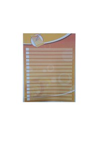 Resim Bic Yapışkanlı Not Kağıdı 150x203mm 40 Yaprak Çizgili Turuncu Renk 