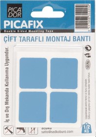 Resim Picador Çift Taraflı Montaj Bandı Kare Mavi - 2 Adet Diğer 