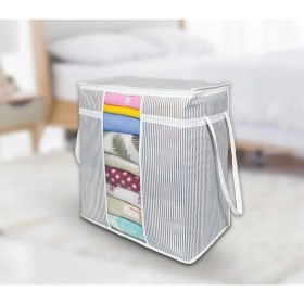 Resim Pencereli Saklama Çantası - Gri (4764) 