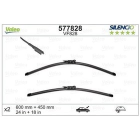 Resim Valeo 577828 Sııencıo Vf828 X2 600 450mm Ön Bmw 4 Sııencıo X-trm Flat Blade Muz Tipi Silecek Binek 61612349870 