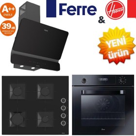 Resim Ferre Novera Ankastre Set ( Hoover HOT3051BI + SS205 + D080-SA 600 m3 SlintArt ) 
