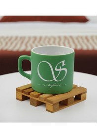 Resim Bk Gift Kişiye Özel İsimli Yeşil Renkli Middle Çay & Kahve Fincanı-5, Arkadaşa Hediye, Sevgiliye Hediye, Doğum Günü Hediyesi Kobitmeyencom32534 Bk Gif 