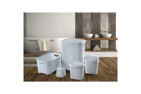 Resim İsmiyle Al Çeyiz Seti Rattan 5 Parça Örgülü Çeyiz Seti 