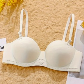 Resim Kadınlar için Şık Push-Up Spor Sütyeni - Orta Destek, Kablosuz, Askısız, Boş Detay, Çıkarılamayan Dolgulu, Hayat Tarzları İçin İdeal 