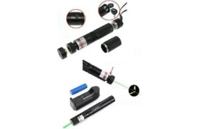Resim Şarjlı Turbo Yeşil Lazer Pointer Kibrit Yakabilen Güç 1000MW 