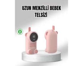 Resim Uzun Menzilli Bebek Telsizi 1-3 Km Çekim 22 Kanal LCD Ekran Vox Şarjlı Midastech 