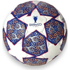 Resim Futbol Topu El Dikişli Lacivert 
