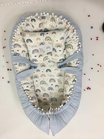 Resim Pikeli ve Ponponlu,Babynest/ana Kucağı/anne Yanı 