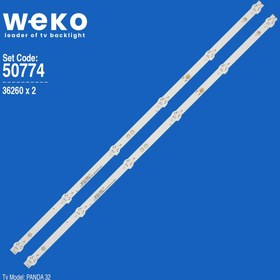 Resim WKSET-5774 36260X2 XMNJ32D06-ZC22AG-03E 303XM320032E 2 ADET LED BAR 