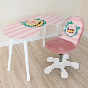 Resim Popcorn Kids Flamingo Çalışma Masa Seti (8-14 Yaş) 