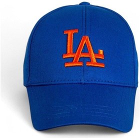 Resim Unisex Saxs Mavisi Renk Turuncu Logo Beyzbol La Şapka - Standart Saks Mavisi 