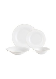 Resim Madame Coco Dormir 6 Kişilik 24 Parça Yemek Takımı - Beyaz/gold Çok Renkli 