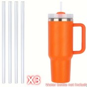 Resim 40Oz ve 30Oz seyahat bardakları için uygun 12 adet değiştirilebilir çubuk paketi, S Kupası aksesuarlarıyla uyumlu yeniden kullanılabilir PE çubuklar. S 40Oz araba kupa çubukları, izole bardaklar ve seyahat bardakları için mevcuttur, 12 veya 24'lü poşetler halinde paketlenmiştir. 