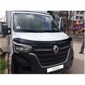 Resim Cappafe Renault Master Ön Kaput Koruyucu Rüzgarlığı 4mm Akrilik (abs) Piano Black 2019-> 