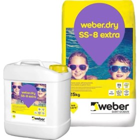 Resim Weber Dry SS-8 25Kg+10Kg Polimer Emülsiyon Modifiyeli Çimento Esaslı Su Yalıtım Harcı 