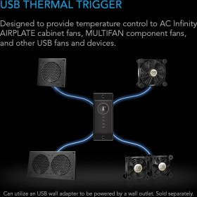 Resim Controller 1 USB Fanları Için Ayarlanabilir Termal Anahtarlayıcı 