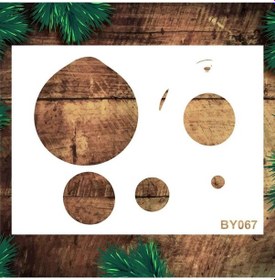 Resim Boyutlu Desen Stencil Şablon (25x35) BY-067 