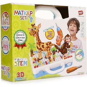 Resim Eğitici Matkap Seti-hayvanlar 3d Stem 