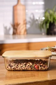 Resim Emsan Naturel 1520 ml Borosilikat Saklama Kabı 