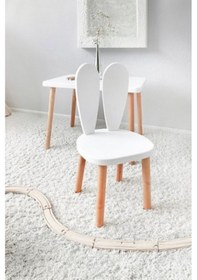 Resim Bee Smart Ms-11-1 Beyaz Naturel Ayak Seti 1 Masa 1 Sandalye BEESMART.007 Diğer 