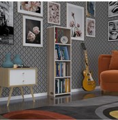Resim Kenzlife Kitaplık Süper Ga 120*40*19 Crd 4 Katlı Tek Bölme Ofis Mutfak Banyo Dolabı Arkalıksız Çok Renkli 
