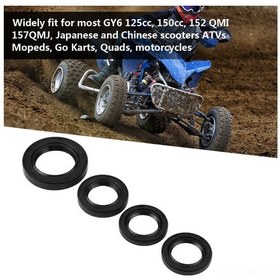 Resim Moveevo Gy6 125cc-150cc Motorlar İçin 4'lü Kauçuk Yağ Mühür Seti, Dayanıklı Ve Kolay Kurulum, Oem 42395076 - Scooter, Atv, Moped Uyumlu 