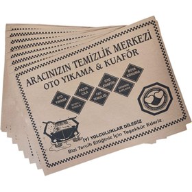 Resim Ambalage Paspas Kağıt Baskılı Oto Paspas Kağıdı 24 Adet 35x50cm 135gr 