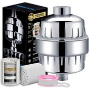 Resim Xindoker Evlerde Kullanıma Uygun Duş Filtresi Seti - 10 Aşamalı Klor Ve Ağır Metal Giderici, Suyu Yumuşatıcı, Sağlıklı Cilt Ve Saç İçin Filtre Ünitesi 
