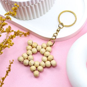 Resim 10'lu Bambu Yıldız Anahtarlık Söz, Nişan, Kına, Nikah Hediyesi 