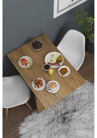 Resim Fulya Duvara Monte Katlanabilir Pratik Yemek Masası Balkon Masa C 