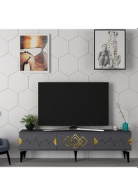 Resim Tempo Tv Sehpası Tv Ünitesi Antrasit 