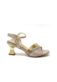 Resim Prego Erbay Taş Biye Detaylı Topuklu Kadın Ayakkabı Ros Ros 